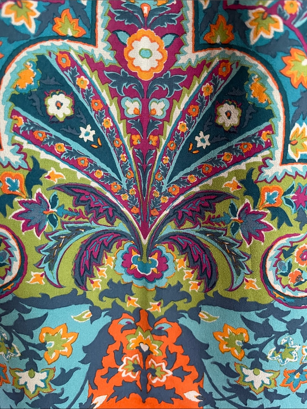 Etro Turquoise Multicolor Paisley Pencil Skirt - Picture 3 of 6